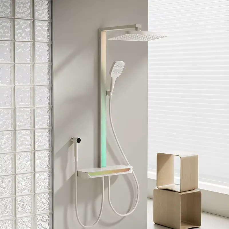 Spa & Wellness Hotel Diament Ustroń Zdjęcia - Brass Digital Waterfall Shower Set Wall